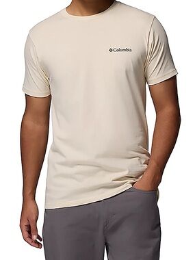 Columbia Omni-Wick Men's Short Sleeve Crew Tee - Light Beige